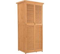 VivaGarden Armadio da Esterno / Balcone in Legno 2 Ante 87x46.5x160 cm Legno