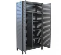 VivaGarden Armadio Portascope DURANGO AT804255-ANTR 90x48x180 cm Alluminio