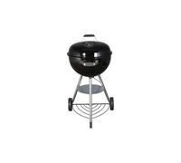 VivaGarden Barbecue a Carbone in Acciaio con Coperchio e Ruote Nero Krakatoa