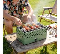 VivaGarden Barbecue a Carbonella Carbone da Esterno 45.5x29x21 cm Verde Chiaro
