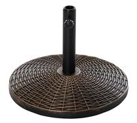VivaGarden Base per Ombrellone Rotonda in Plastica Effetto Rattan da 25Kg