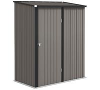 VivaGarden Capanno Attrezzi 1 anta Acciaio 161.5x94.5x196 cm Grigio Chiaro