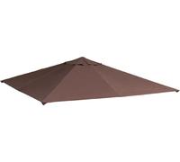 VivaGarden Copertura Gazebo 3x3 mt Top Impermeabile in Poliestere Caffè