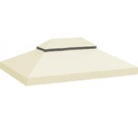 VivaGarden Copertura per Gazebo da Giardino 3x4 m in Oxford 600D Crema