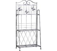 VivaGarden Fioriera Scaffale 3 Ripiani Giardino Balcone Interno 44x25 x96