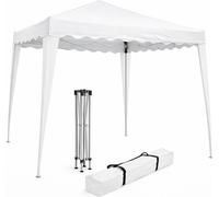 VivaGarden Gazebo da Giardino 3x2 mt Pieghevole in Acciaio/Tessuto colore Bianco