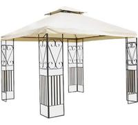VivaGarden Gazebo Giardino 3x3 mt in Poliestere e Acciaio colore Ecrù Bratislava - GA802002