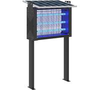 VivaGarden Lampada Antizanzare per Esterno a Energia Solare con 60 LED e Rete di Protezione colore Nero - BKEF287