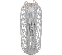 VivaGarden Lanterna Bolzano Vetro Vimini cm Top ø 21x106 h-Centrale ø 40x10 Bian