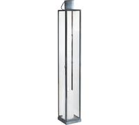 VivaGarden Lanterna Marcel Grande in Vetro e Metallo 10x10x67 cm Grigio LA802069