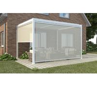 VivaGarden Laterale Per Pergola 3x4 Bioclimatica in Textilene ccolore Bianco - GA802111-BIAN