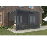Magazzini Cosma S.P.A. Tenda laterale per pergola bioclimatica, lato da 3 mt, antracite Tenda laterale per pergola bioclimatica, lato da 3 mt, antracite