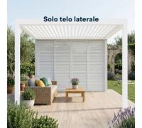 VivaGarden Laterale Scorrevole Pergola 370x238 cm Bianco GA802147-BIAN