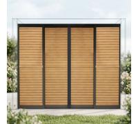 VivaGarden Laterale Scorrevole Pergola 370x238 cm Marrone GA802147-MRNE