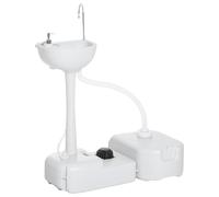 VivaGarden Lavabo Portatile 2 Ruote Serbatoio di Acqua All'Aperto