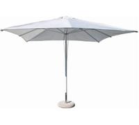 OMBRELLONE ALLUMINIO PALO CENTRALE TELO PARASOLE BIANCO 3X3 ANTIVENTO MOD. BRIAN