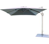 Ombrellone da giardino 3x3 mt con struttura in alluminio e telo in poliestere Gru