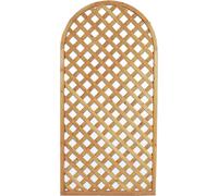 MONDO VIRO un mondo a casa tua Pannello Rettangolare con Arco Superiore Grigliato in Legno di Pino Impregnato - il Complemento d'Arredo Modulare per Interni ed Esterni (Arco)