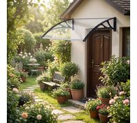 VivaGarden Pensilina da Esterno Tettoia per Esterno 100x120 cm Trasparente Salta