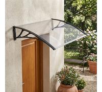 Pensilina da Esterno Tettoia per Esterno 80x120 cm Trasparente Salta VivaGarden