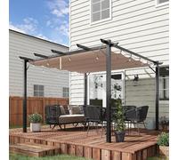 VivaGarden Pergola da Esterno in Alluminio/Poliestere 3x3 mt colore Beige