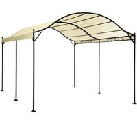 VivaGarden Pergola da Giardino 3x4 Arco in Poliestere e Acciaio m 3x4 Ecrù