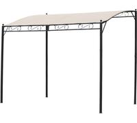 VivaGarden Pergola da Giardino3x2,5 Rotondo in Poliestere e Acciaio m 3x2,5 Ecrù