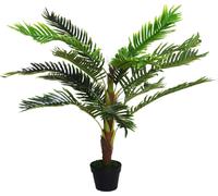 VivaGarden Pianta Artificiale Palma Cycas h.123 cm per Interno con Vaso