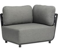 VivaGarden Poltrona da Esterno Angolare Dx Alluminio 102x85x83 cm Antracite