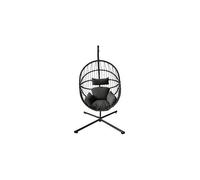 VivaGarden Poltrona Sospesa da Giardino con Supporto 108x192 cm Antracite