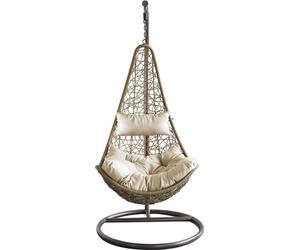 VivaGarden Poltrona Sospesa da Giardino con Supporto ø95x195h cm Marrone Samurai