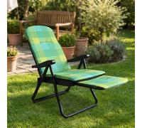 VivaGarden Sdraio da Giardino Pieghevole 155x60x60 cm Verde Cuneo