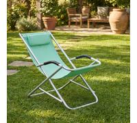 Sdraio Pieghevole In Alluminio Colore Celeste 90x60x73 cm Sdraio pieghevoli 592