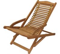 VivaGarden Sdraio da Giardino Pieghevole in Legno 102x65x85h cm Legno