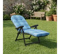 VivaGarden Sdraio da Giardino Pieghevole Poggiagambe 155x60x60 Multicolore Seoul