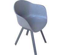 SEDIA POLTRONA ALLUMINIO ARREDO INTERNO ESTERNO CON BRACCIOLI ANTRACITE MOD MAUI