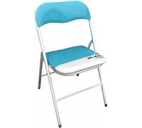 VivaGarden Sedia per Esterni Pieghevole Alluminio 44x45x79 cm Azzurro