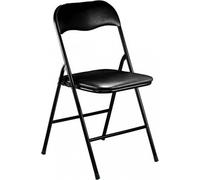 VivaGarden Sedia per Esterni Pieghevole Alluminio 44x45x79 cm Nero