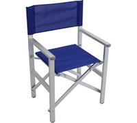 VivaGarden Sedia per Esterni Pieghevole Regista 55x46x88 cm Blu Stromboli