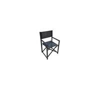 VivaGarden Sedia per Esterni Set 2 Sedia Regista 55x48xh.85,5 cm Nero - Stage