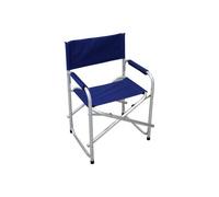 VivaGarden Sedia Regista in Alluminio con Braccioli 48x56x80 cm Blu BC807801-BLU