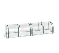 VivaGarden Serra Tunnel Acciaio PVC Impermeabile Anti UV 4 395x100x80 cm