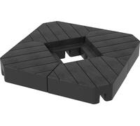 VivaGarden Set 4 Mattonelle Base Ombrellone Riempibili Acqua O Sabbia