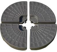 VivaGarden Set 4 Pezzi Basamento Ombrellone Decentrato da Giardino Base a Croce