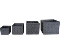 VivaGarden Set Vasi Jackson Fibra di argilla Antracite