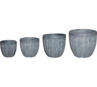 VivaGarden Set Vasi Jakarta Fibra di argilla Grigio