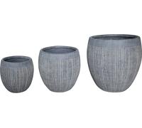 VivaGarden Set Vasi Joseph Fibra di argilla Grigio