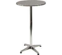 TAVOLO TONDO PIEGHEVOLE RECLINABILE BAR ALLUMINIO 60XH110 TAVOLINO