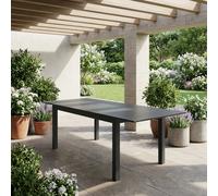 VivaGarden Tavolo da Giardino Allungabile Rettangolare in Alluminio Dimensioni 150-210x90x75 cm colore Antracite - Donatello