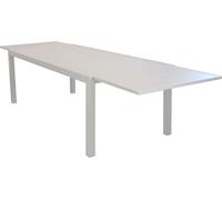 VivaGarden Tavolo da Giardino Allungabile Rettangolare in Alluminio Dimensioni 200/300x100x74 cm colore Tortora - Imperia